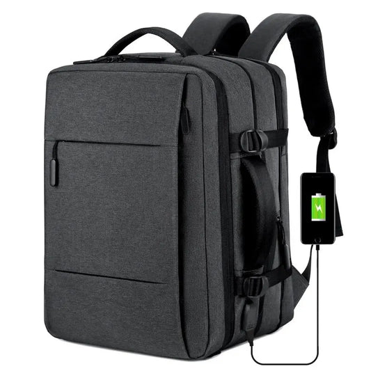 Expandable USB Travel Backpack